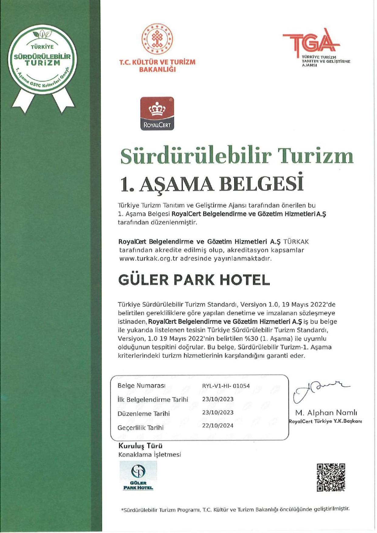 Goeruekle Gueler Park Hotel Екстер'єр фото